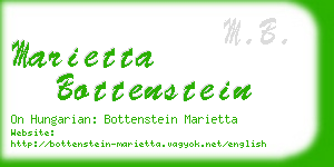 marietta bottenstein business card